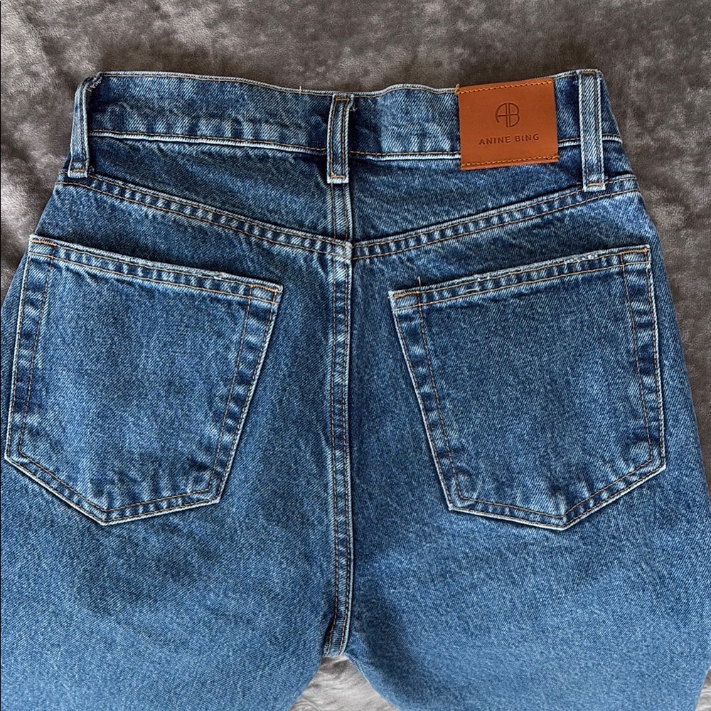 Anine Bing Blue Denim Jeans